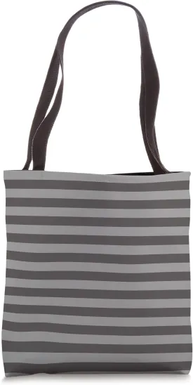 Black Cow Cabana Tent Stripe Tote Bag