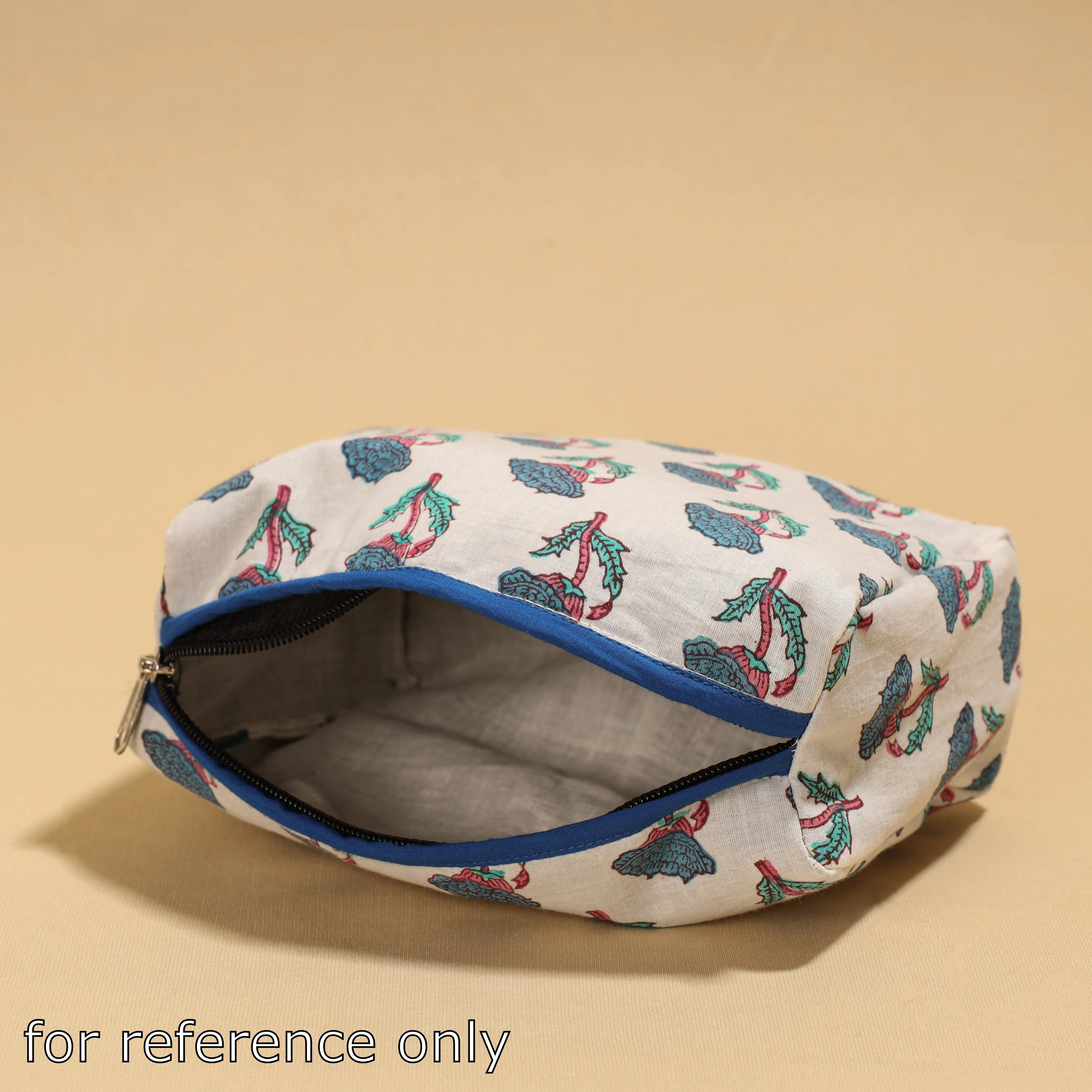 Black - Handmade cotton Toiletry Pouch 03