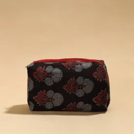 Black - Handmade cotton Toiletry Pouch 03