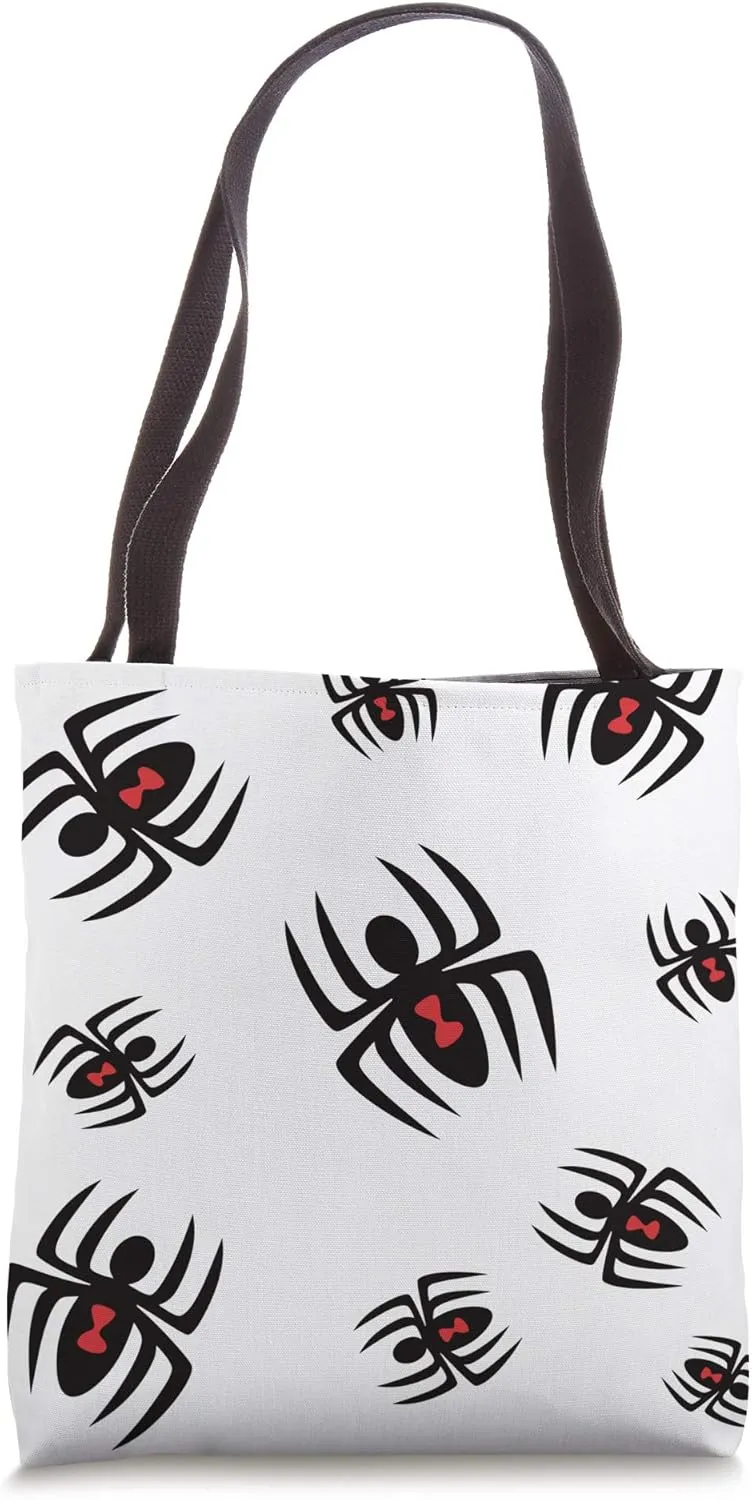 Black Widow Spider Pattern Tote Bag