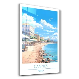 Cannes France-Travel Posters | Glass Wall Art