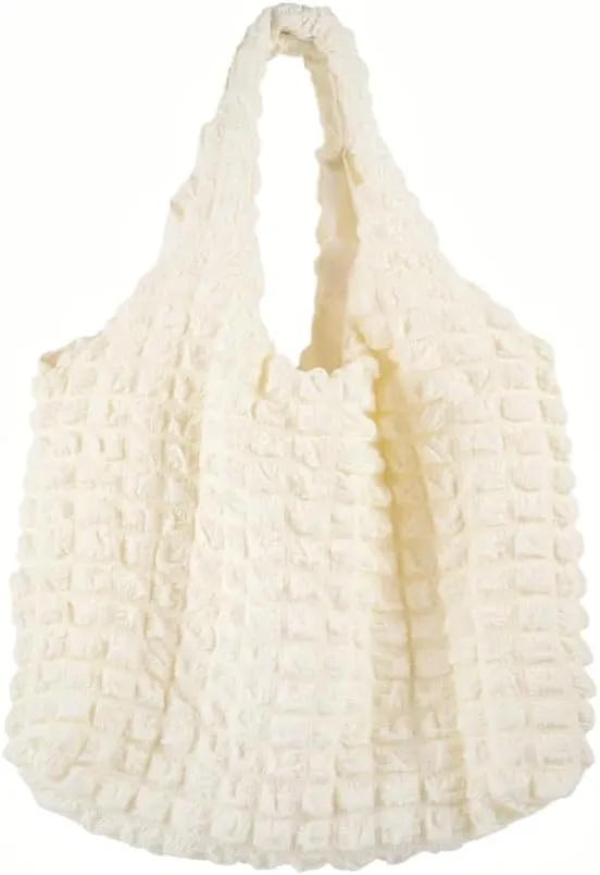 Canvas Tote With Zipper Structured Reusable Shopping Bag for Women