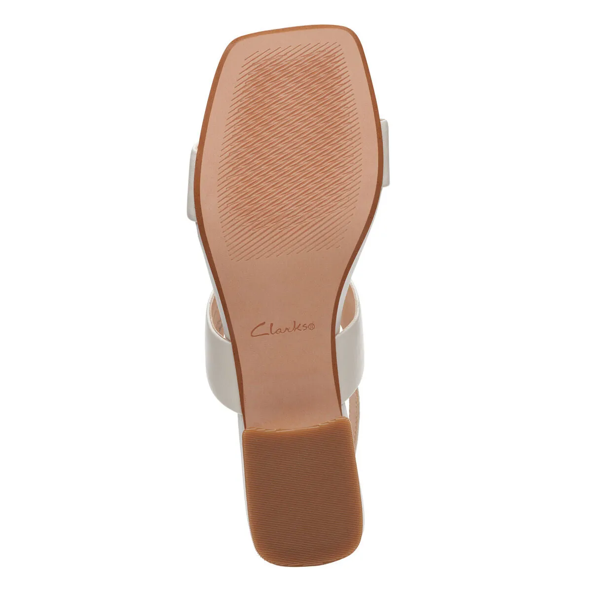 Clarks Women's Seren25 Strap Sandal White Leather 26164894