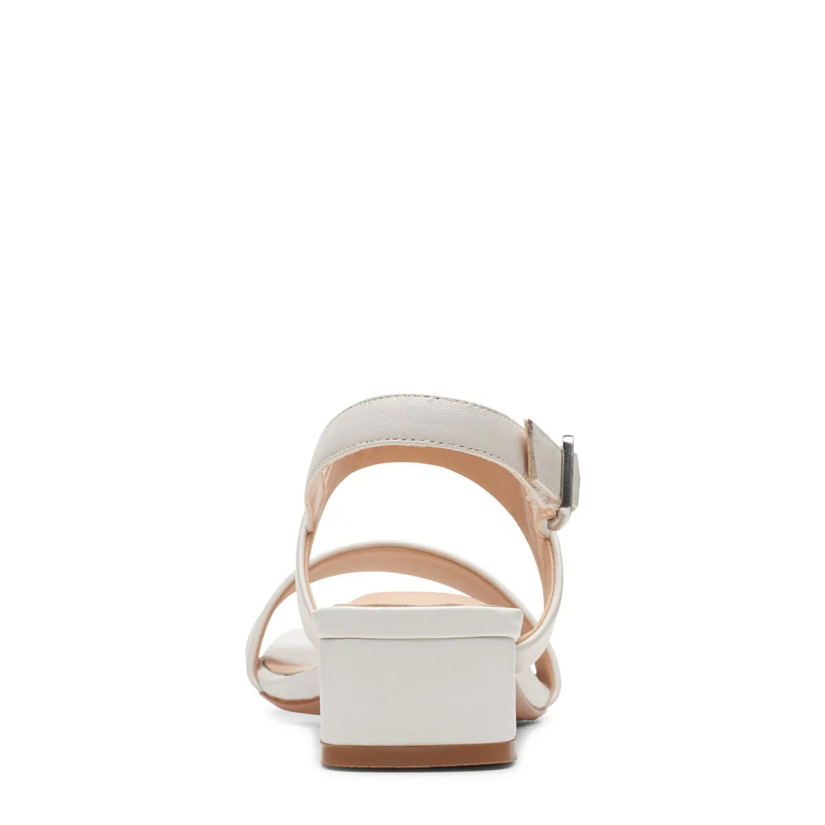 Clarks Women's Seren25 Strap Sandal White Leather 26164894