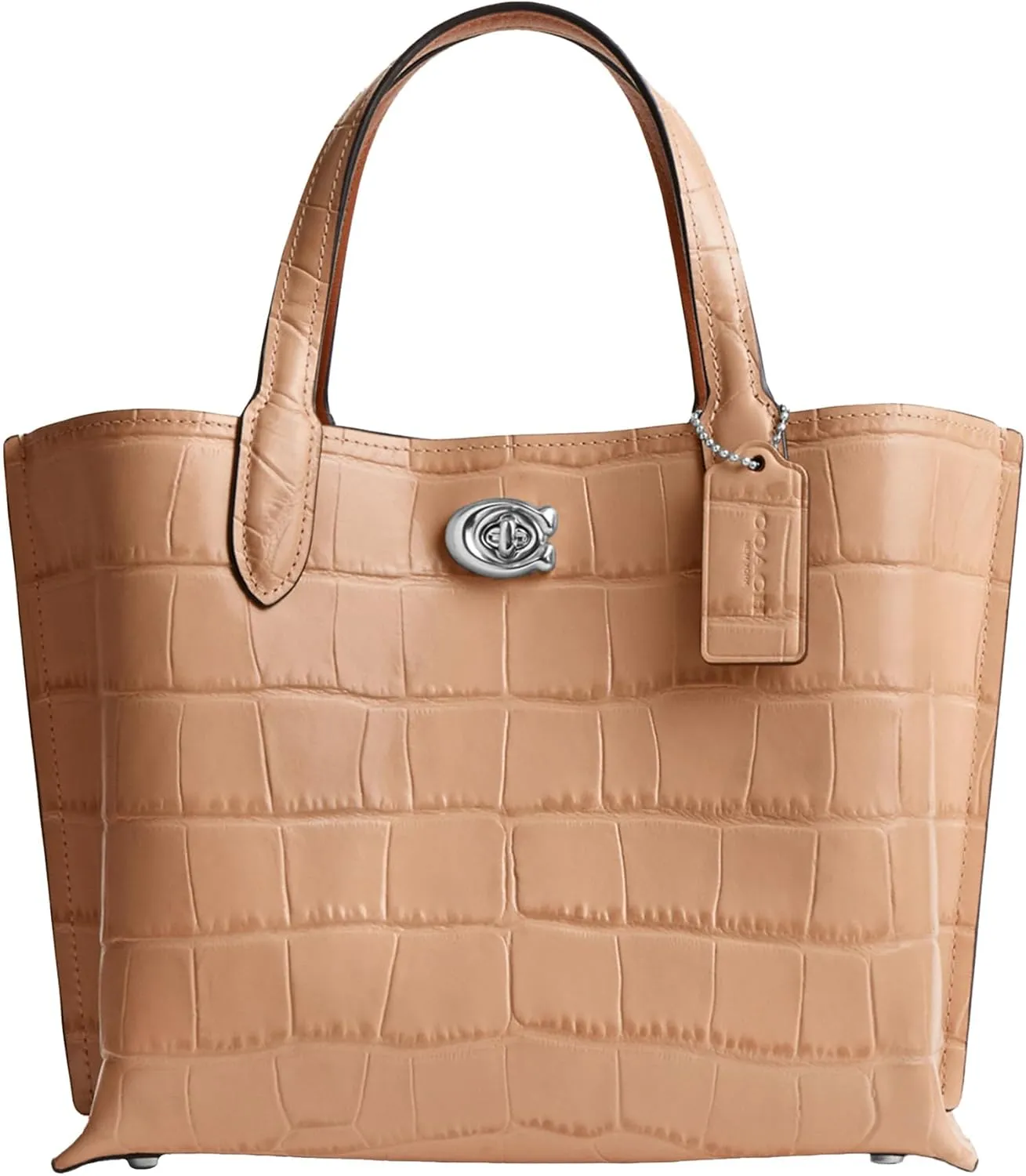 Coach Women's Embossed Croc Willow Tote 24