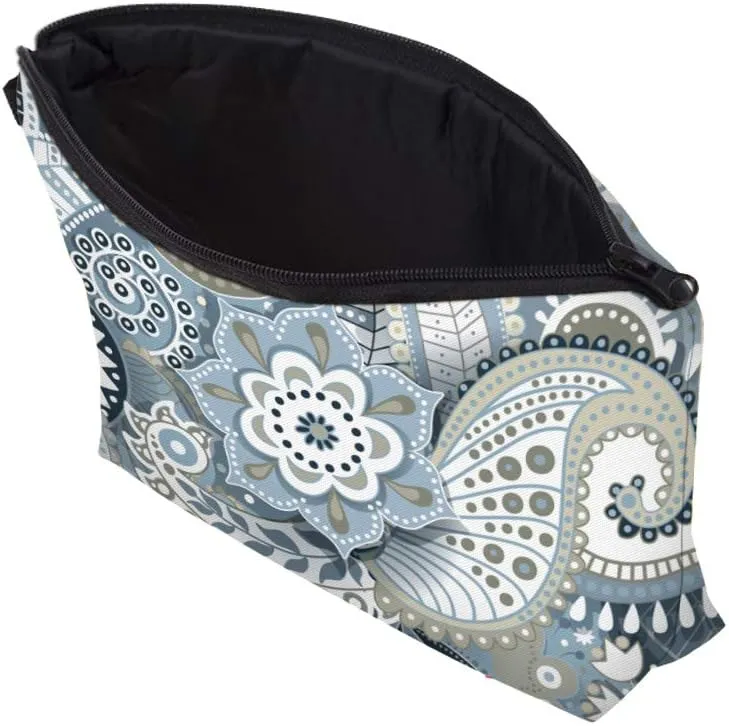 Deanfun Cosmetic Bag for Women, Mandala Flowers Waterproof Makeup Bags Roomy Toiletry Pouch Travel Accessories Gifts (51559)