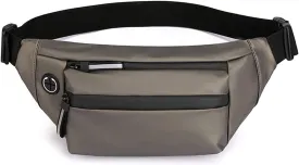 Fanny Pack Men Waterproof Belt BagChest Pack Male Waterproof Waist Bag Outdoor Sports Fanny Pack Men's Travel Shoulder Bags (Champagne)