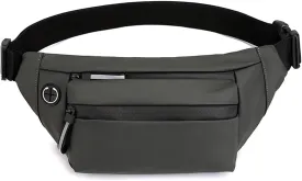 Fanny Pack Men Waterproof Belt BagChest Pack Male Waterproof Waist Bag Outdoor Sports Fanny Pack Men's Travel Shoulder Bags (Dark Grey)