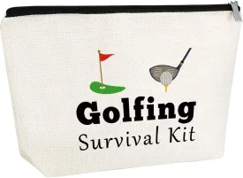 Golf Gifts for Women Golf Makeup Bag Gifts for Golf Lover Golfer Cosmetic Bags Golf Player Golf Team Gifts Travel Cosmetic Pouch for Friends Golfer Makeup Pouch Zipper Bag Christmas Birthday Present