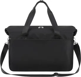 Gym Bag for Women, Carry on Weekender Travel Duffle Bag with Wet Pocket - Black