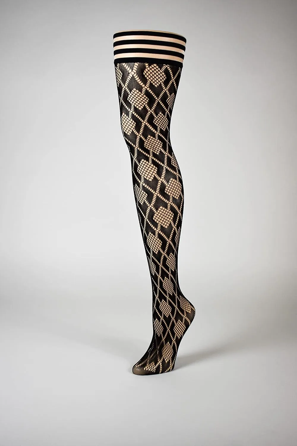 Kix'ies Thigh Highs | Thigh High Womens Stockings with No Slip Grip Stay Ups Thigh Bands | Womens Thigh High Stockings