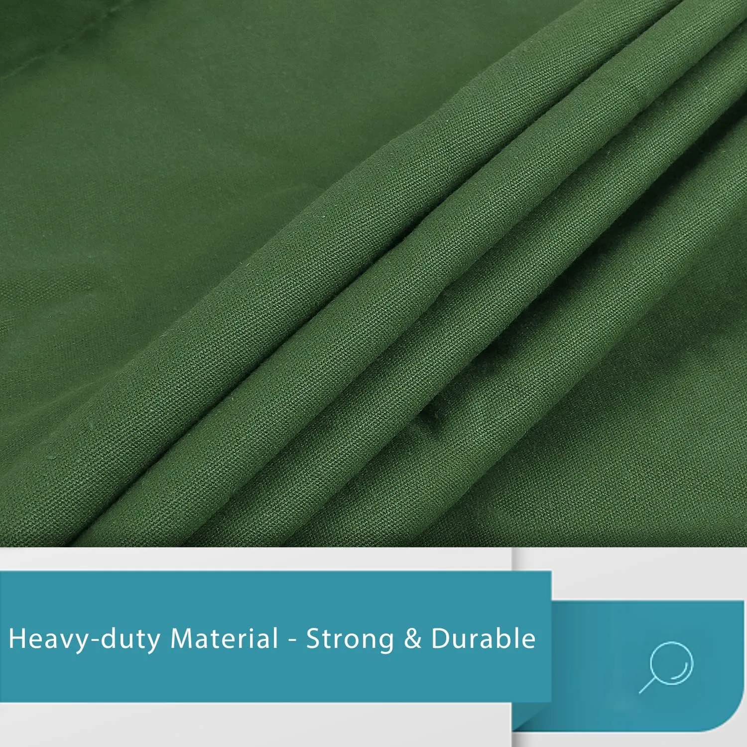 LOLOMLO Extra Large Canvas Laundry Bags with Handles & Drawstring Closure, Heavy Duty Tears Resistant Clothes Storage Travel Bags,25.5"x34",Army Green