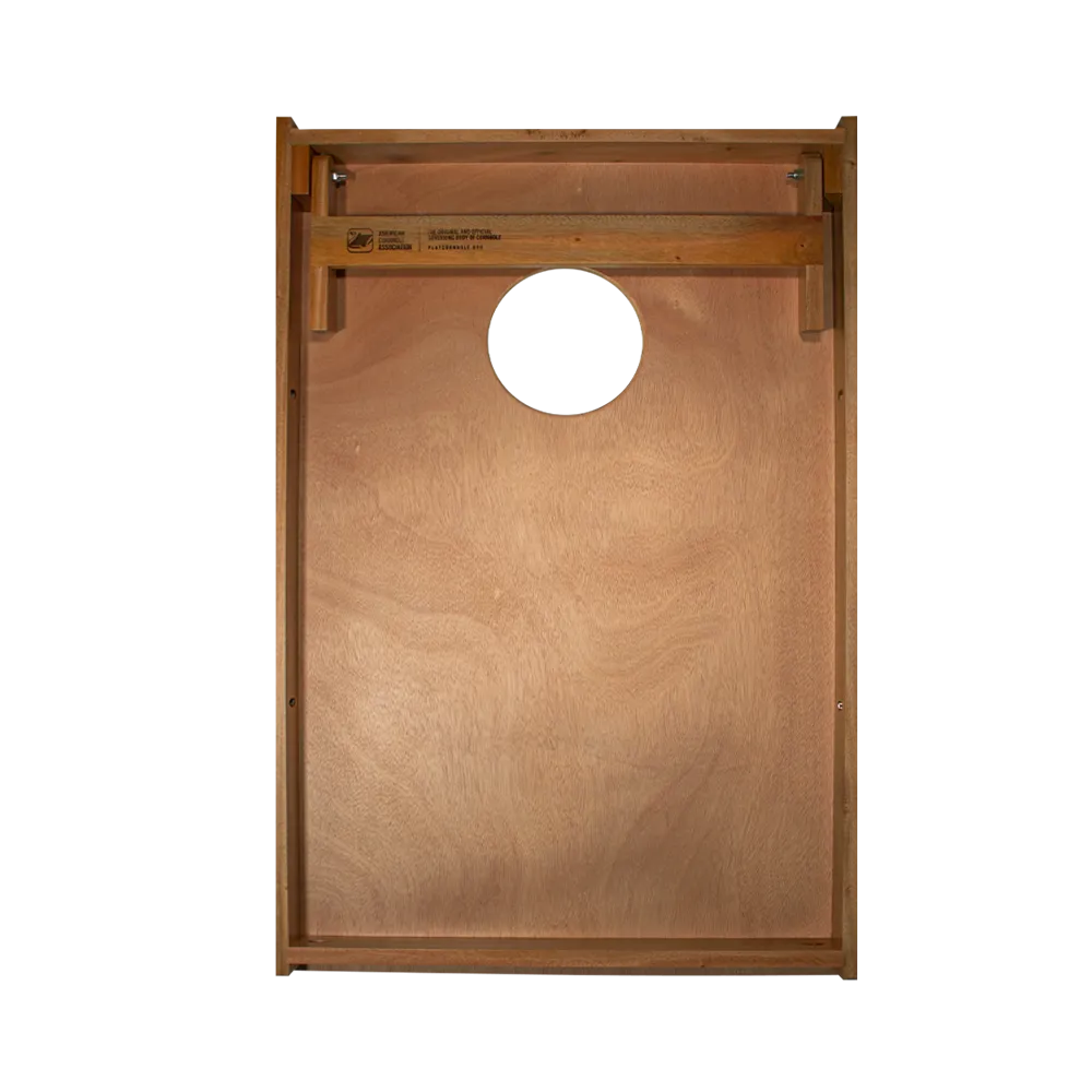 Natural & Gray Wood Triangle Backyard 2300 Cornhole Boards