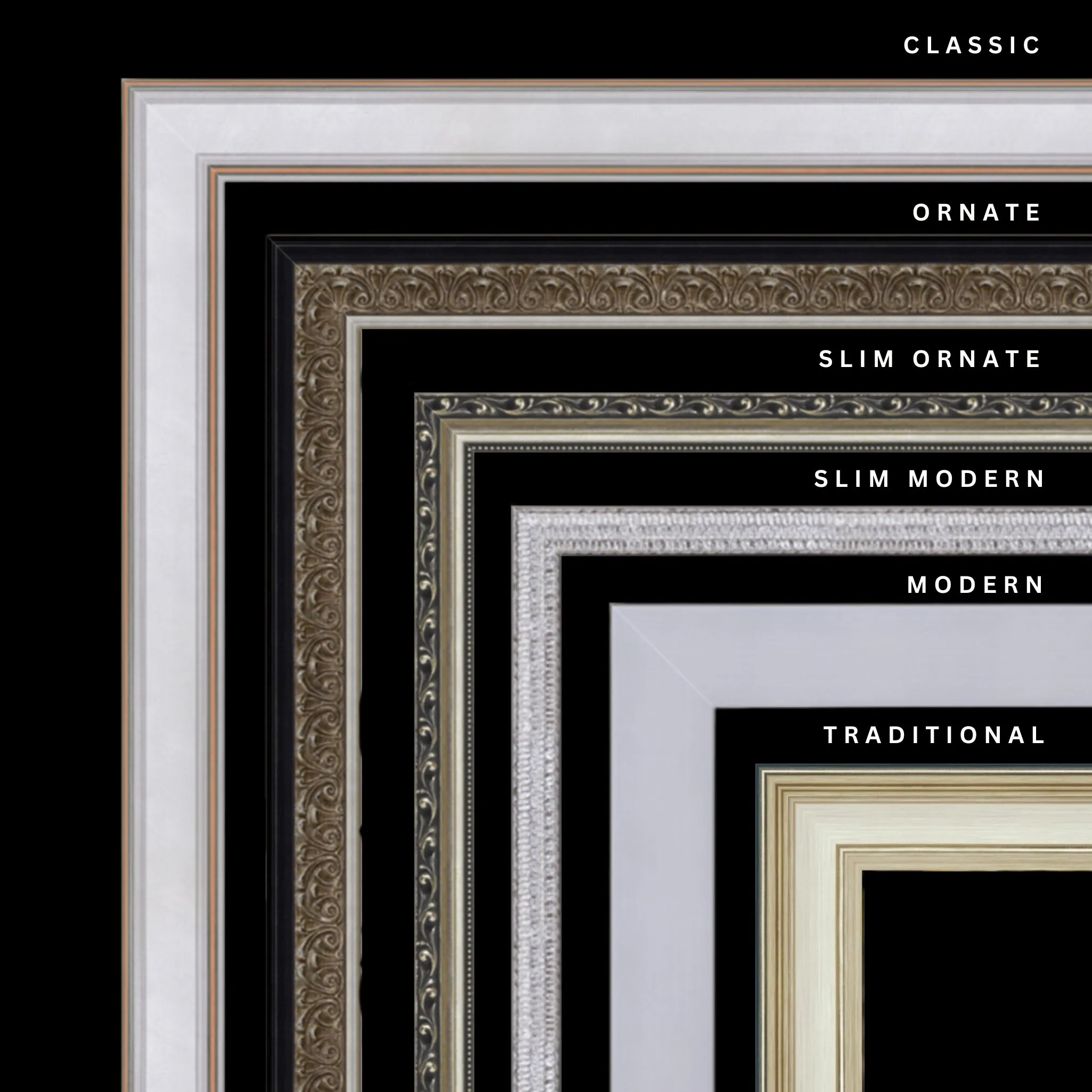 Silver 32x47 Picture Frame Ornate Traditional Classic Antique