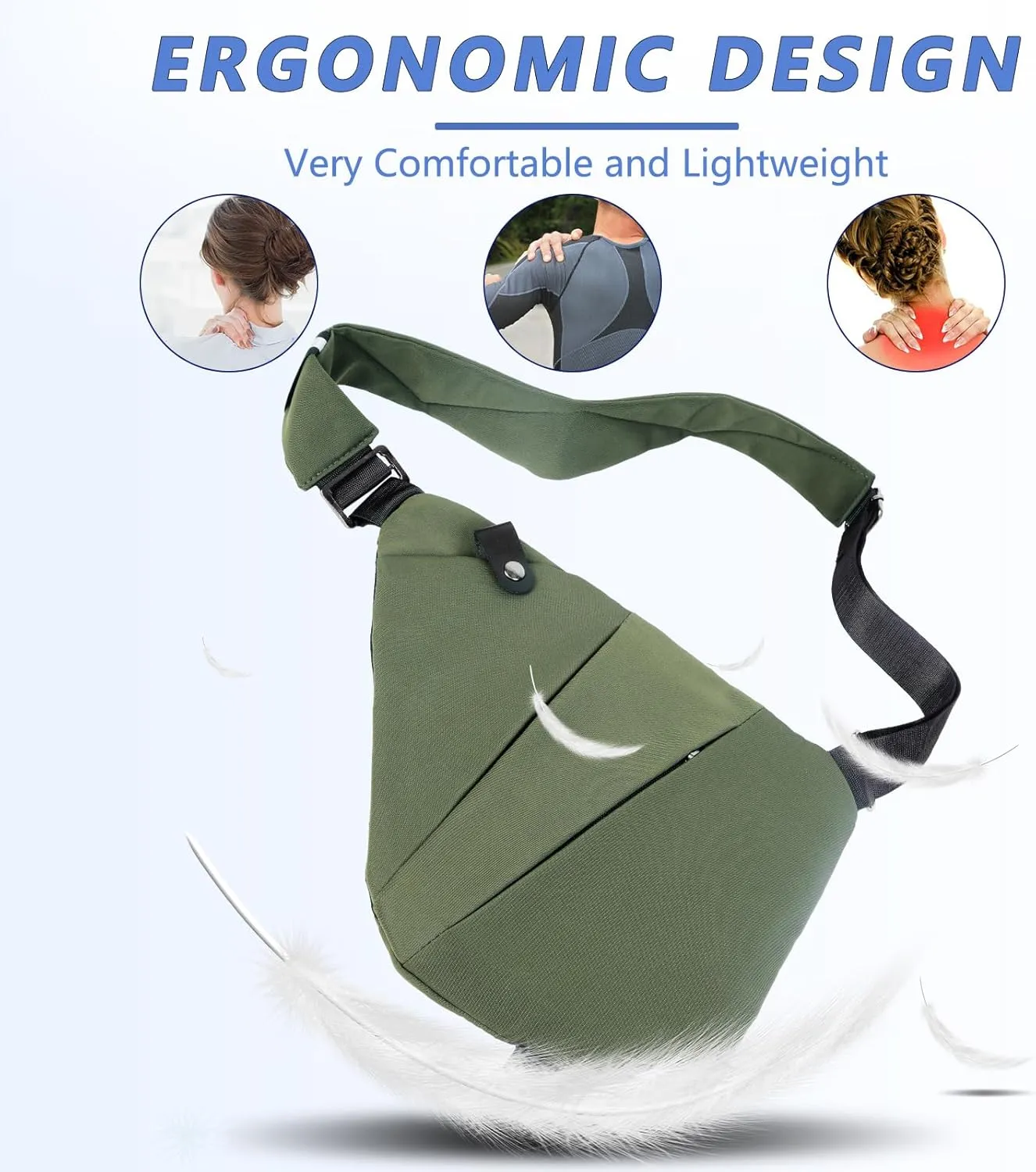 Sling Bag for Women Men, Anti Theft Travel Bag Crossbody Bags for Women Men Flex Bag for Outdoor Sport Casual Hiking Running