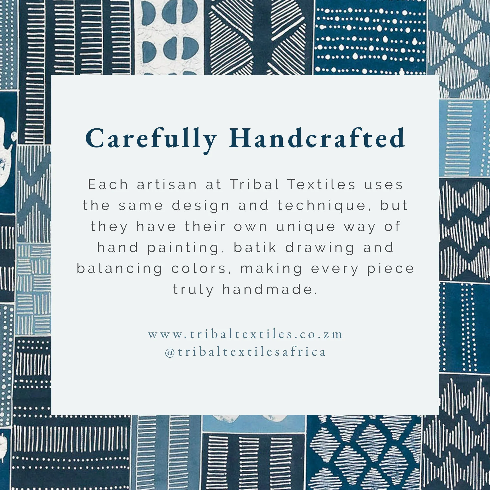 Tribal Cloth Indigo Blue Rake Travel Pouch