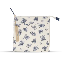 Wash Bag Tall - English Rose - Cream