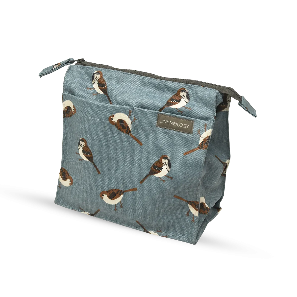 Wash Bag Tall - Sparrows - Cameo Blue