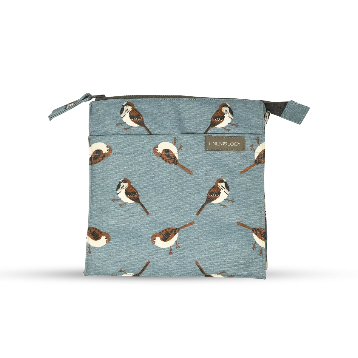 Wash Bag Tall - Sparrows - Cameo Blue