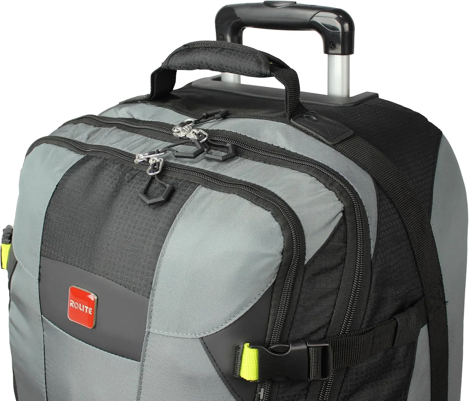 World Traveler Rolite Alpine Upright Style Lightweight 30-Inch Rolling Duffel Bag, Grey